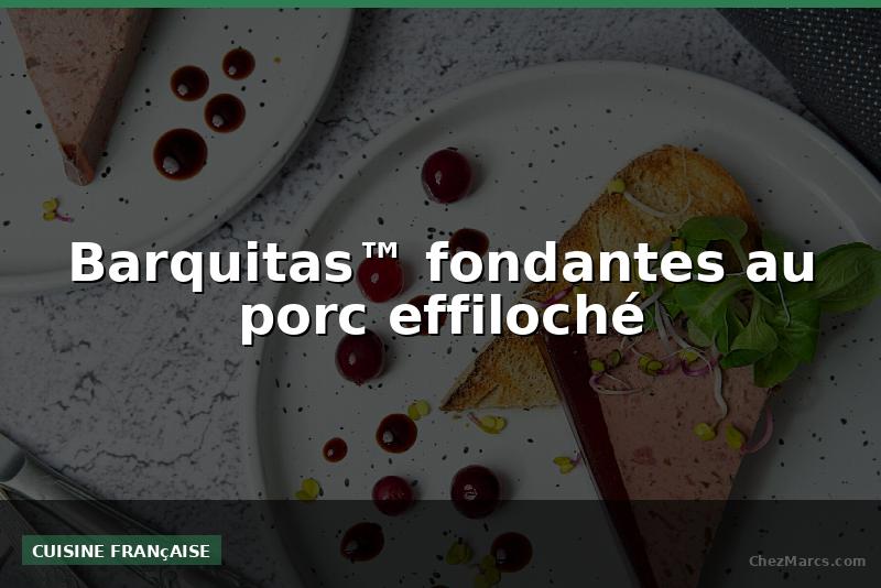 Barquitas™ fondantes au porc effiloché