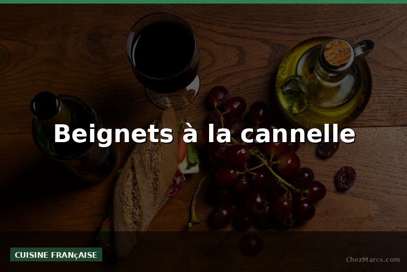 Beignets à la cannelle