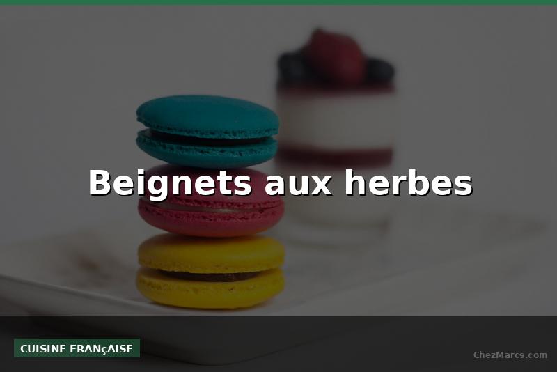Beignets aux herbes