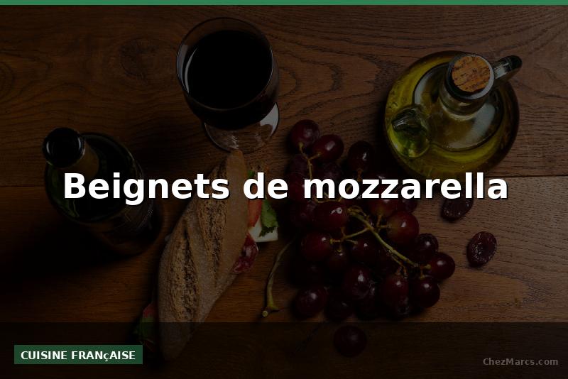 Beignets de mozzarella