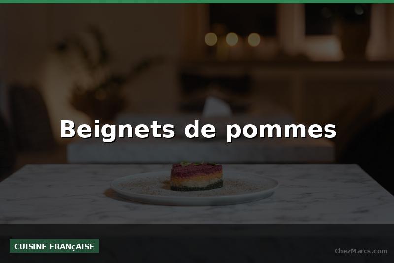 Beignets de pommes