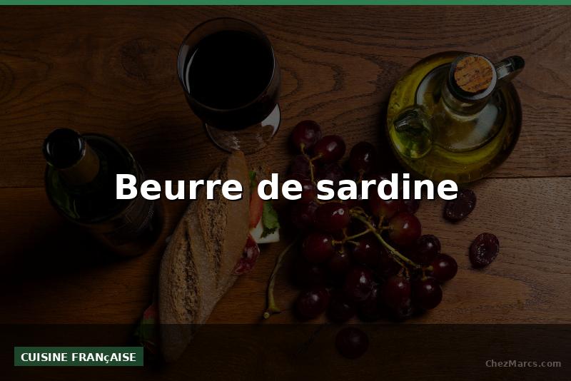 Beurre de sardine