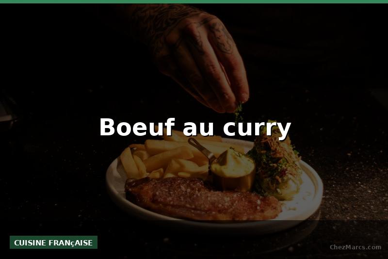 Boeuf au curry