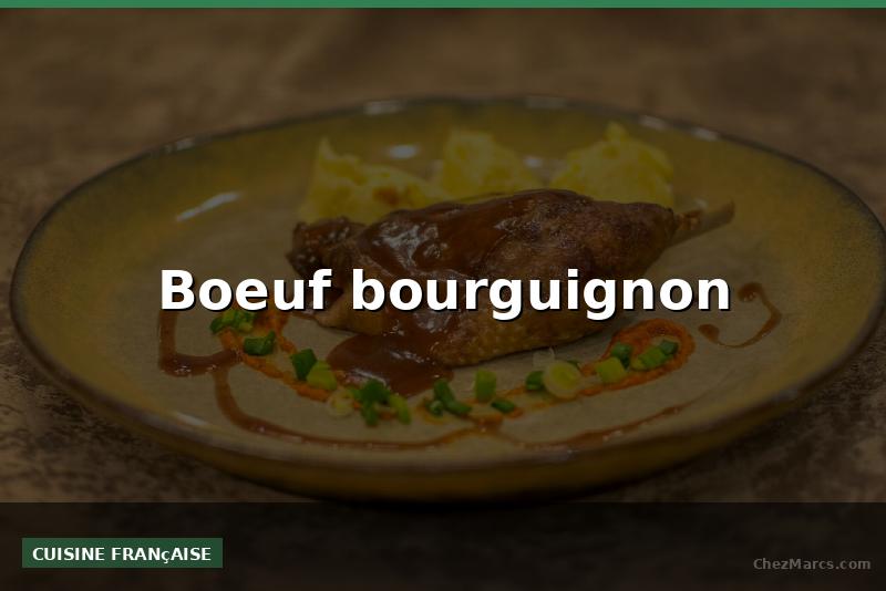 Boeuf bourguignon