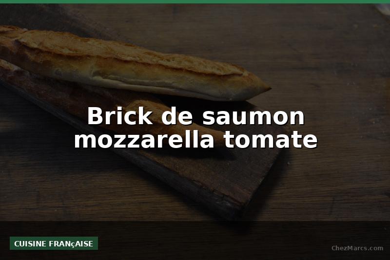 Brick de saumon mozzarella tomate