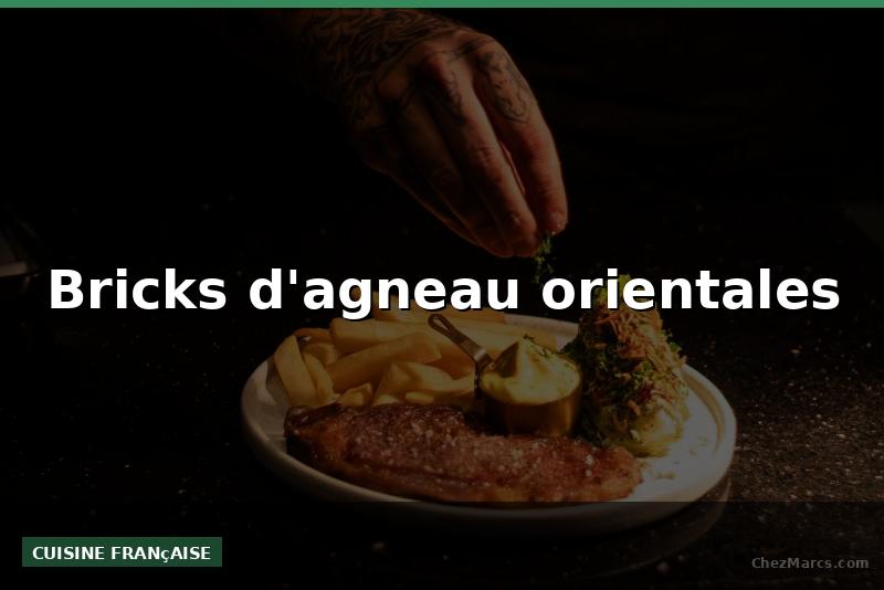 Bricks d'agneau orientales