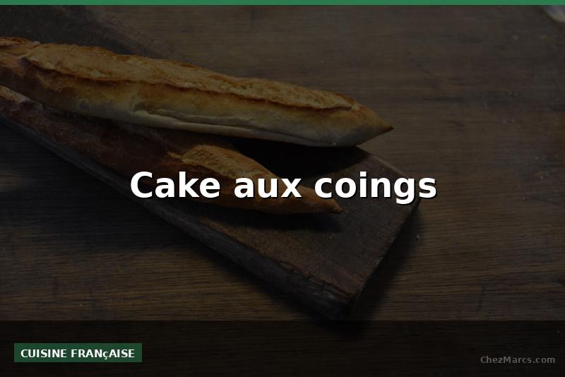 Cake aux coings