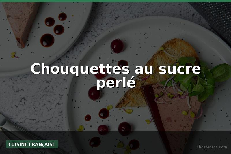 Chouquettes au sucre perlé