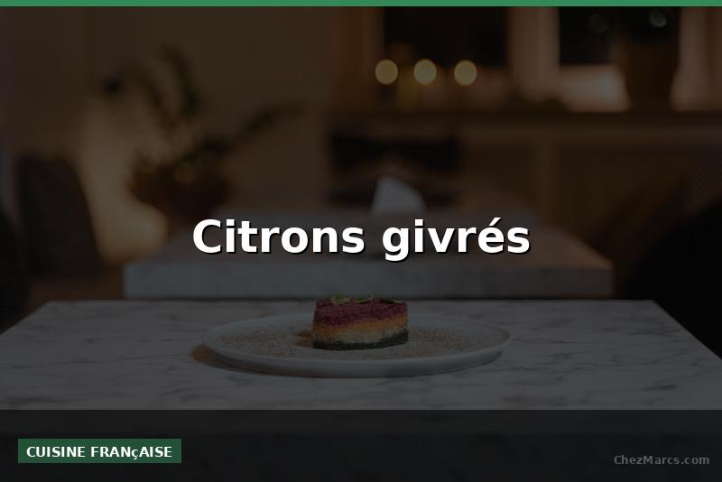 Citrons givrés