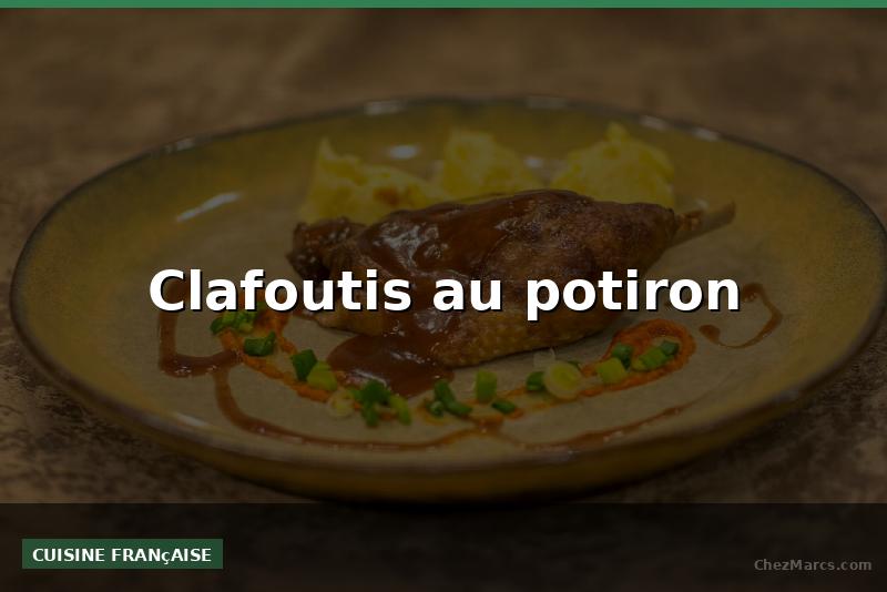 Clafoutis au potiron