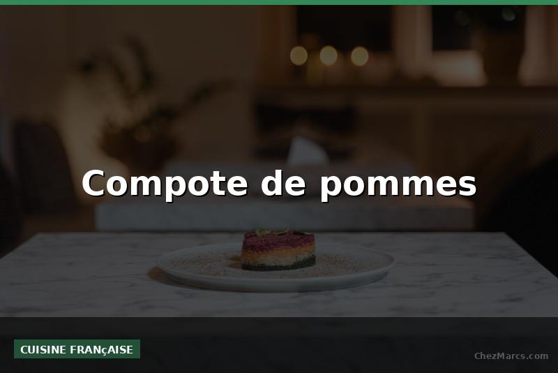 Compote de pommes
