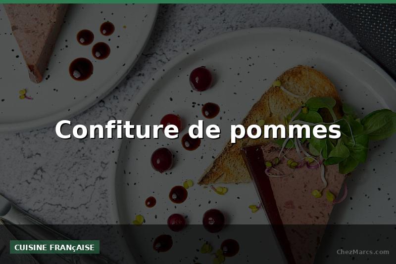 Confiture de pommes