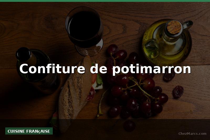 Confiture de potimarron