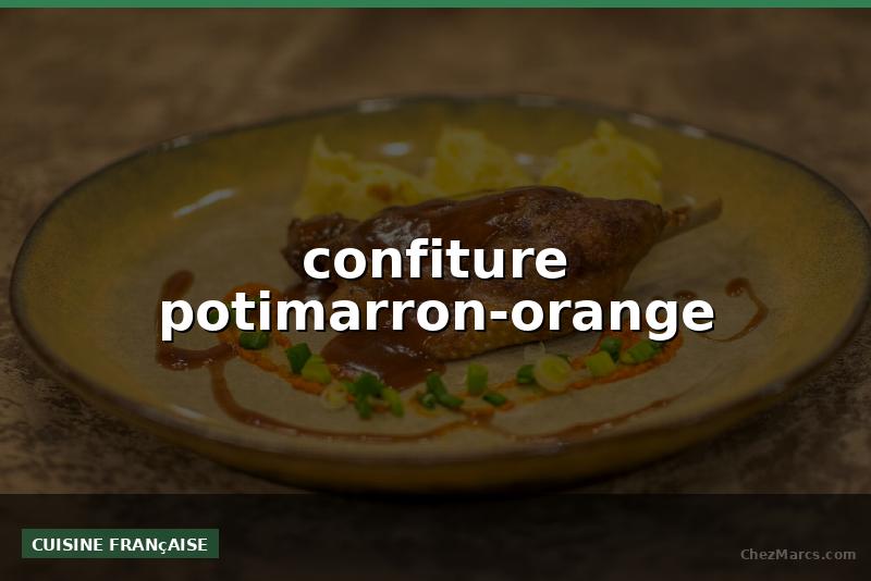 confiture potimarron-orange