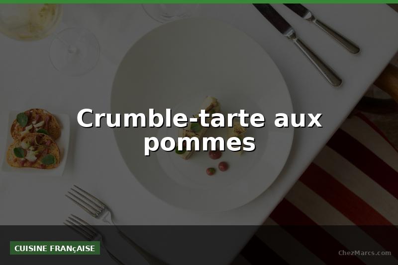 Crumble-tarte aux pommes
