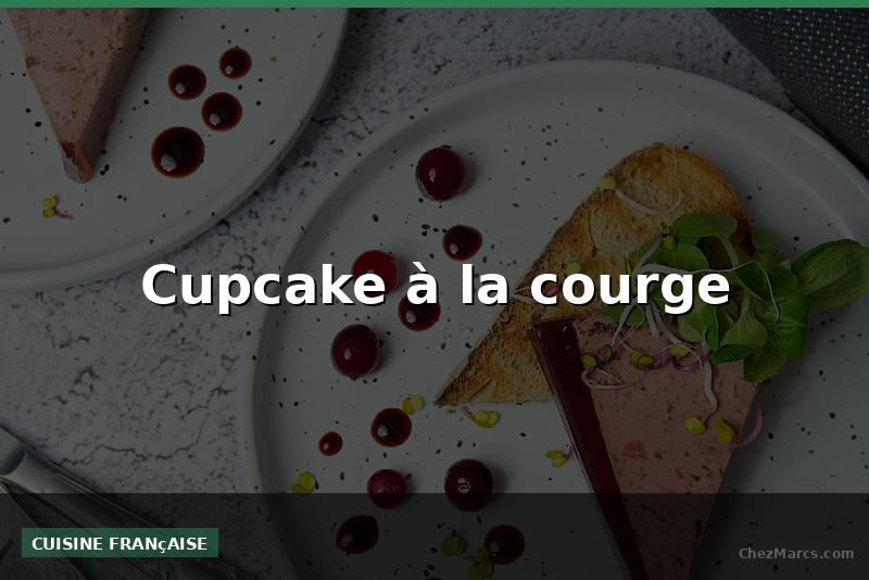 Cupcake à la courge