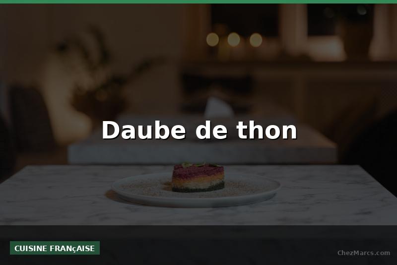 Daube de thon