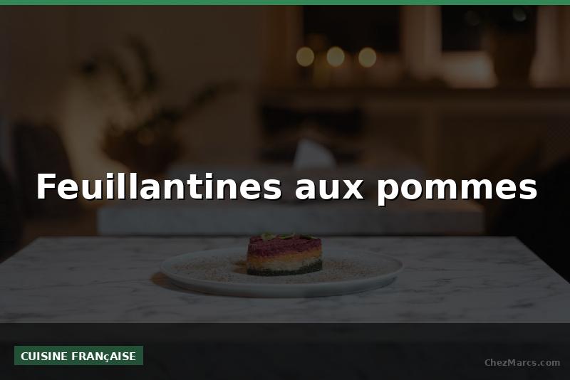 Feuillantines aux pommes