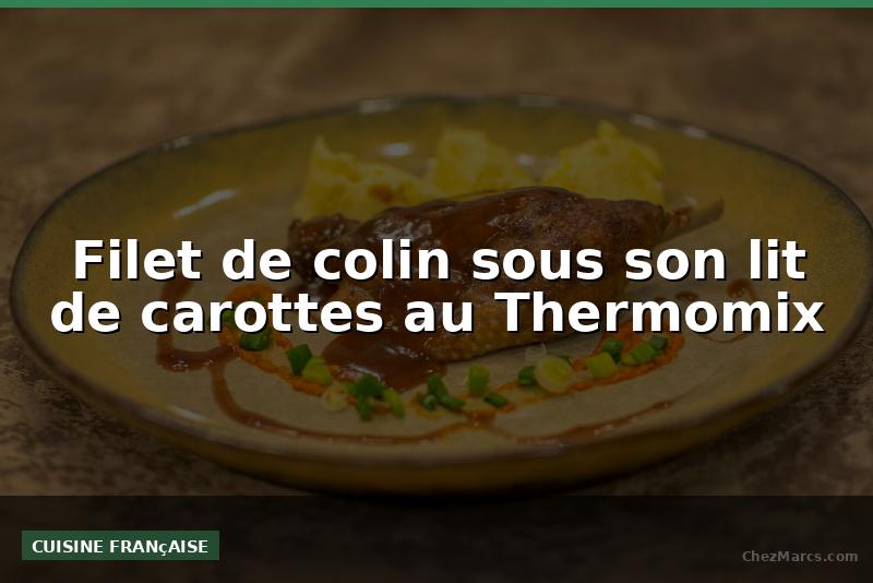 Filet de colin sous son lit de carottes au Thermomix