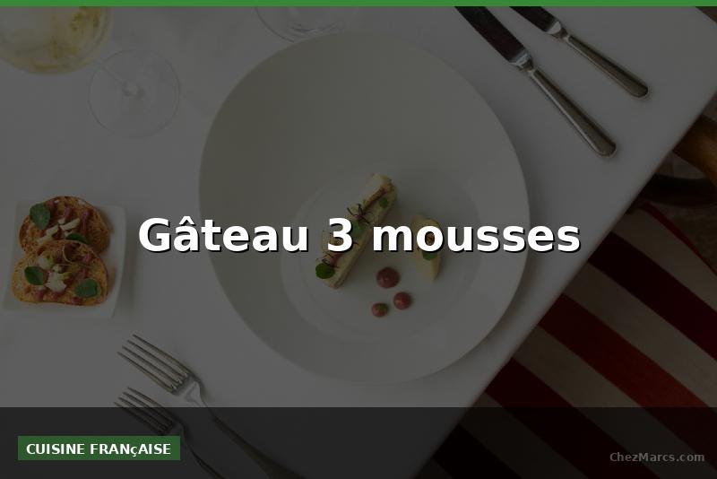 Gâteau 3 mousses