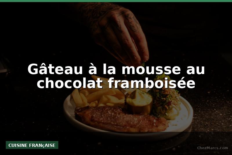 Gâteau à la mousse au chocolat framboisée