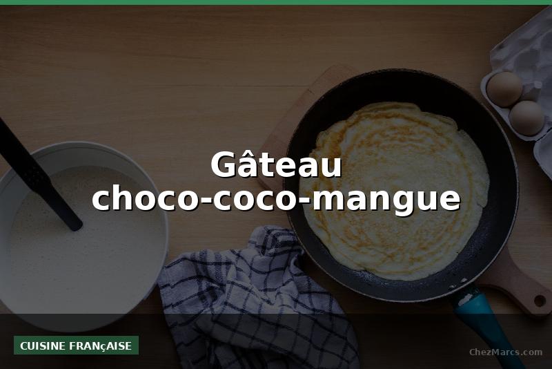 Gâteau choco-coco-mangue