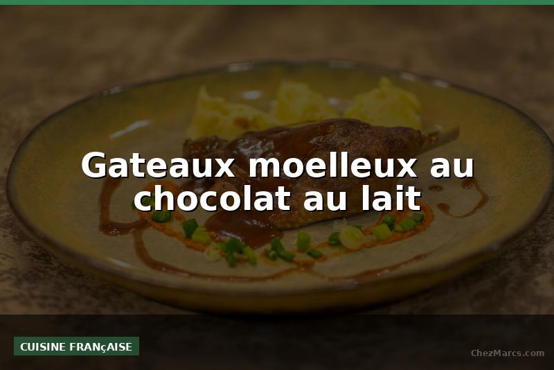 Gateaux moelleux au chocolat au lait