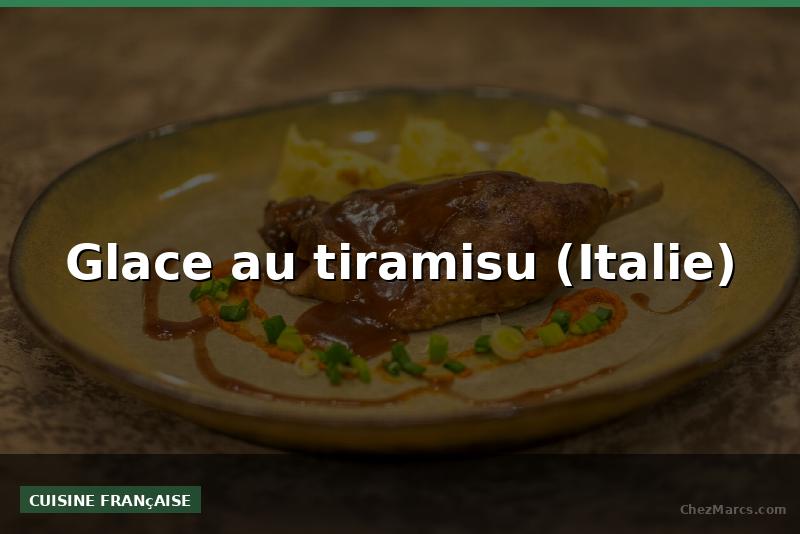Glace au tiramisu (Italie)
