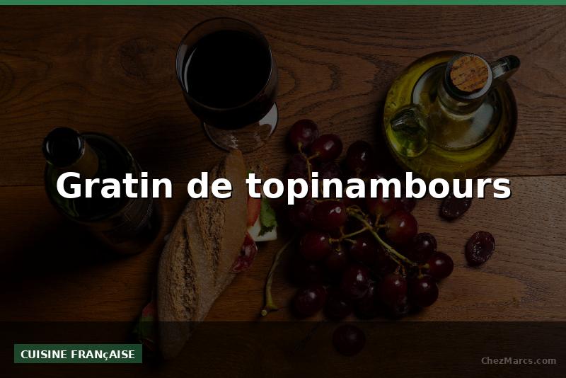 Gratin de topinambours