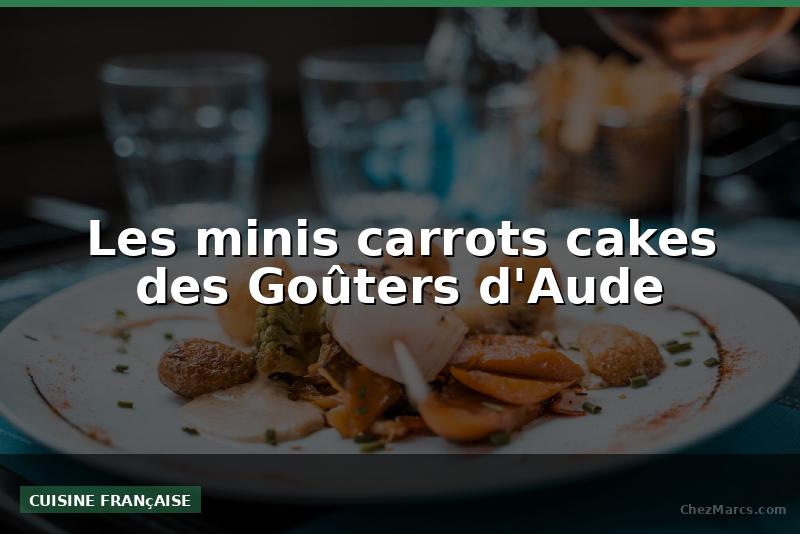 Les minis carrots cakes des Goûters d'Aude