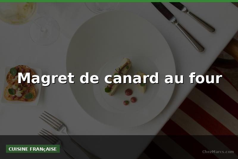 Magret de canard au four
