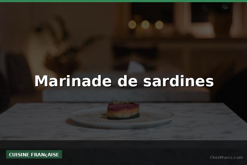 Marinade de sardines