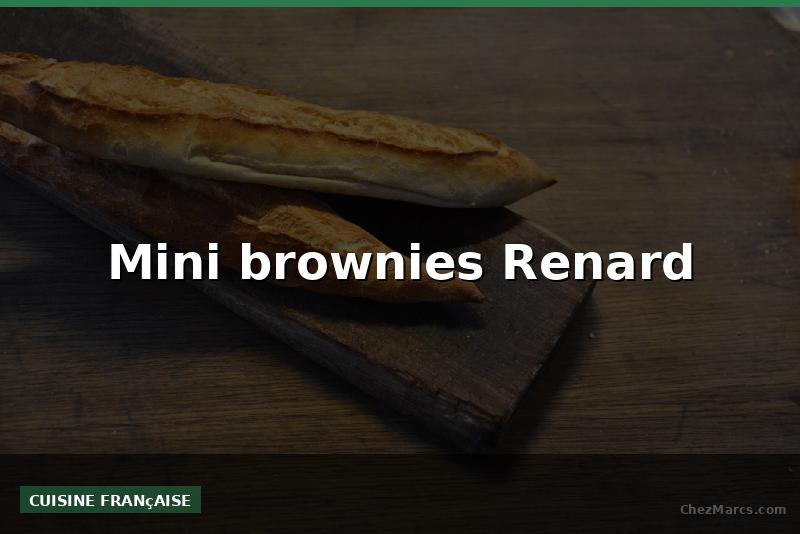 Mini brownies Renard