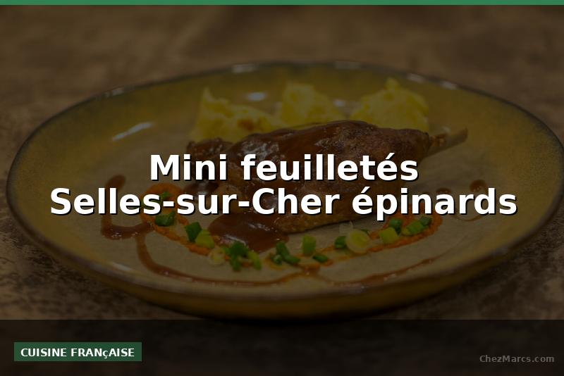 Mini feuilletés Selles-sur-Cher épinards