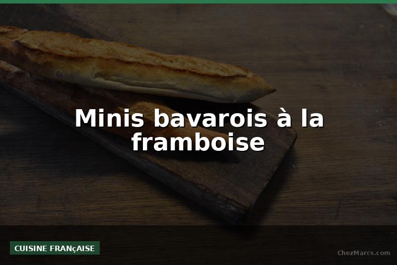 Minis bavarois à la framboise