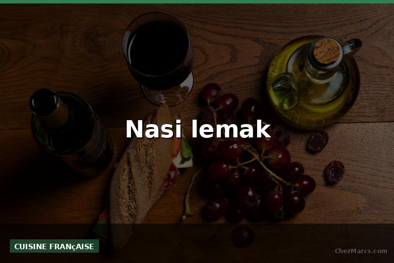 Nasi lemak
