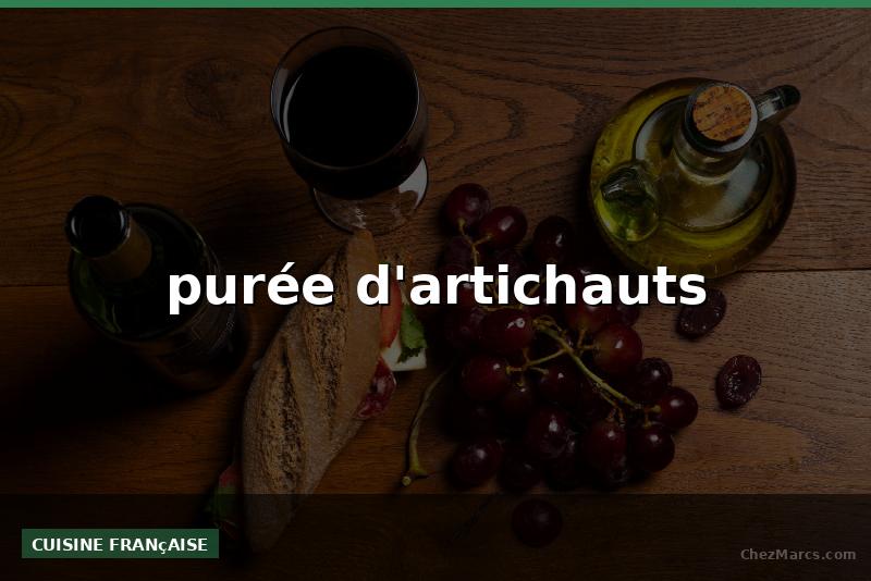 purée d'artichauts