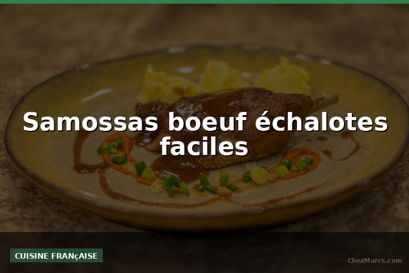 Samossas boeuf échalotes faciles