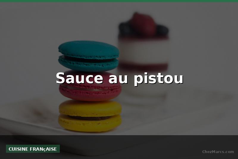 Sauce au pistou