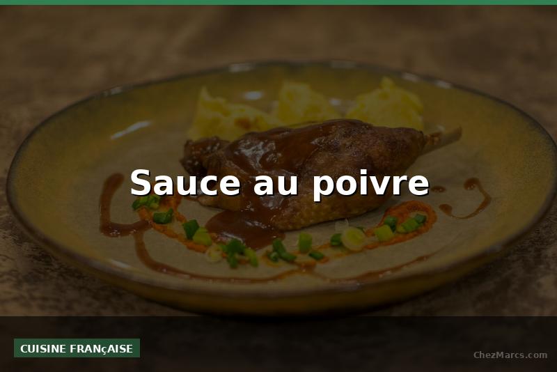 Sauce au poivre