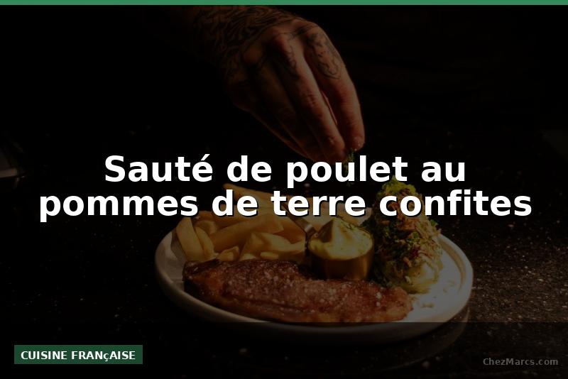 Sauté de poulet au pommes de terre confites