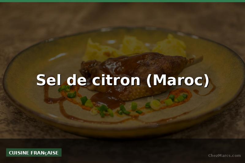 Sel de citron (Maroc)