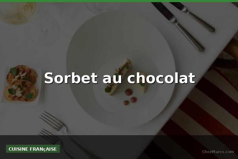 Sorbet au chocolat