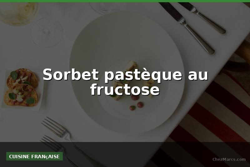 Sorbet pastèque au fructose