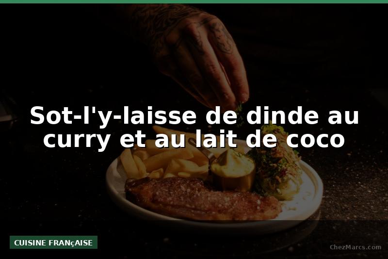 Sot-l'y-laisse de dinde au curry et au lait de coco