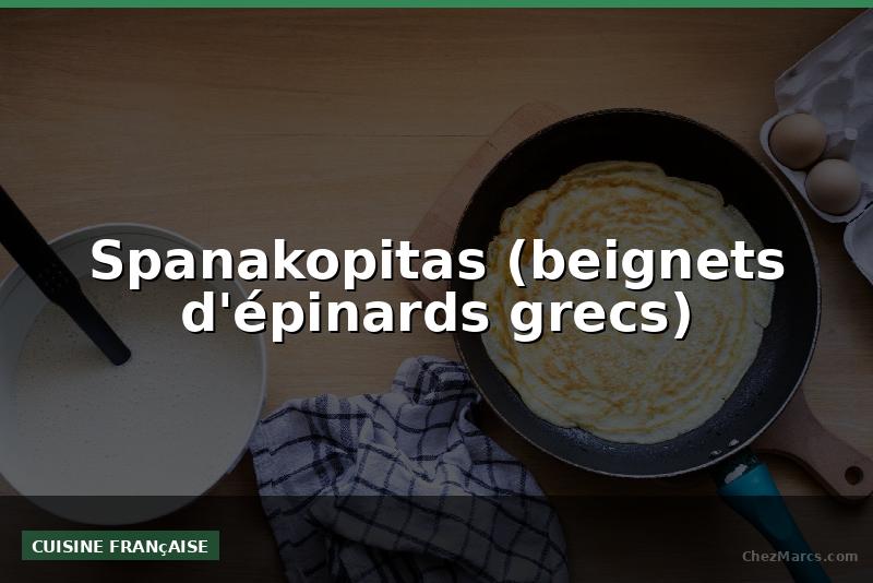 Spanakopitas (beignets d'épinards grecs)