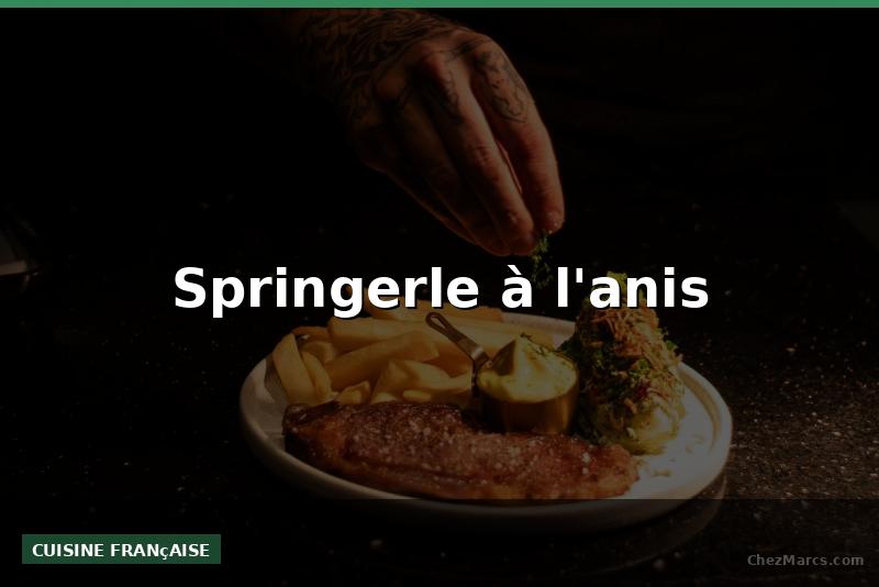 Springerle à l'anis