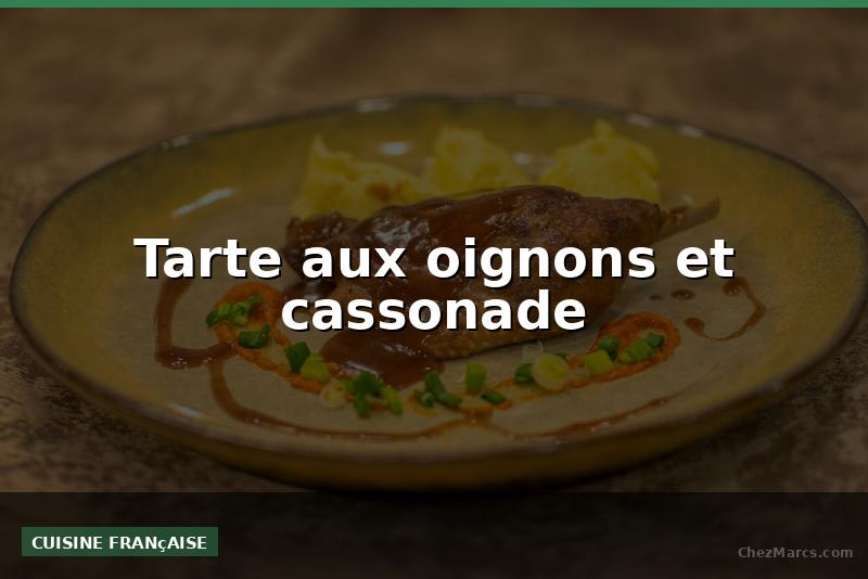 Tarte aux oignons et cassonade