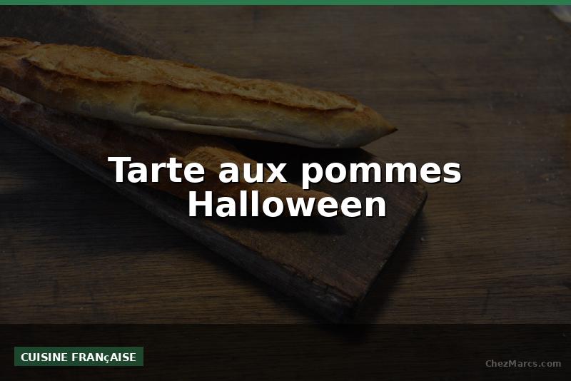 Tarte aux pommes Halloween