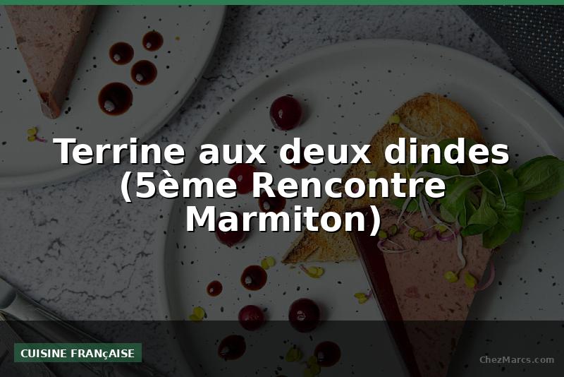 Terrine aux deux dindes (5ème Rencontre Marmiton)